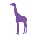 Logo van De Paarse Giraf