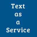 Logo van Text as a Service
