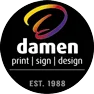 Logo van damendrukkerij.nl