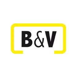 Logo van B AND V partners in veiligheid