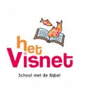 Logo van School met de Bijbel "het Visnet"