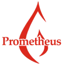 Logo van A.S.V. Prometheus de culturele studentenvereniging van Leiden