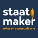 Logo van Staatmaker tekst en communicatie
