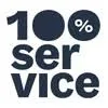 Logo van 100% Service de formule voor succes