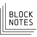 Logo van Blocknotes schrijvers binnen en buiten