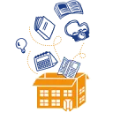 Logo van Drukwerk en ontwerpen voor school