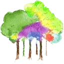 Logo van 't Kleurenbos vrijeschool voor basisonderwijs